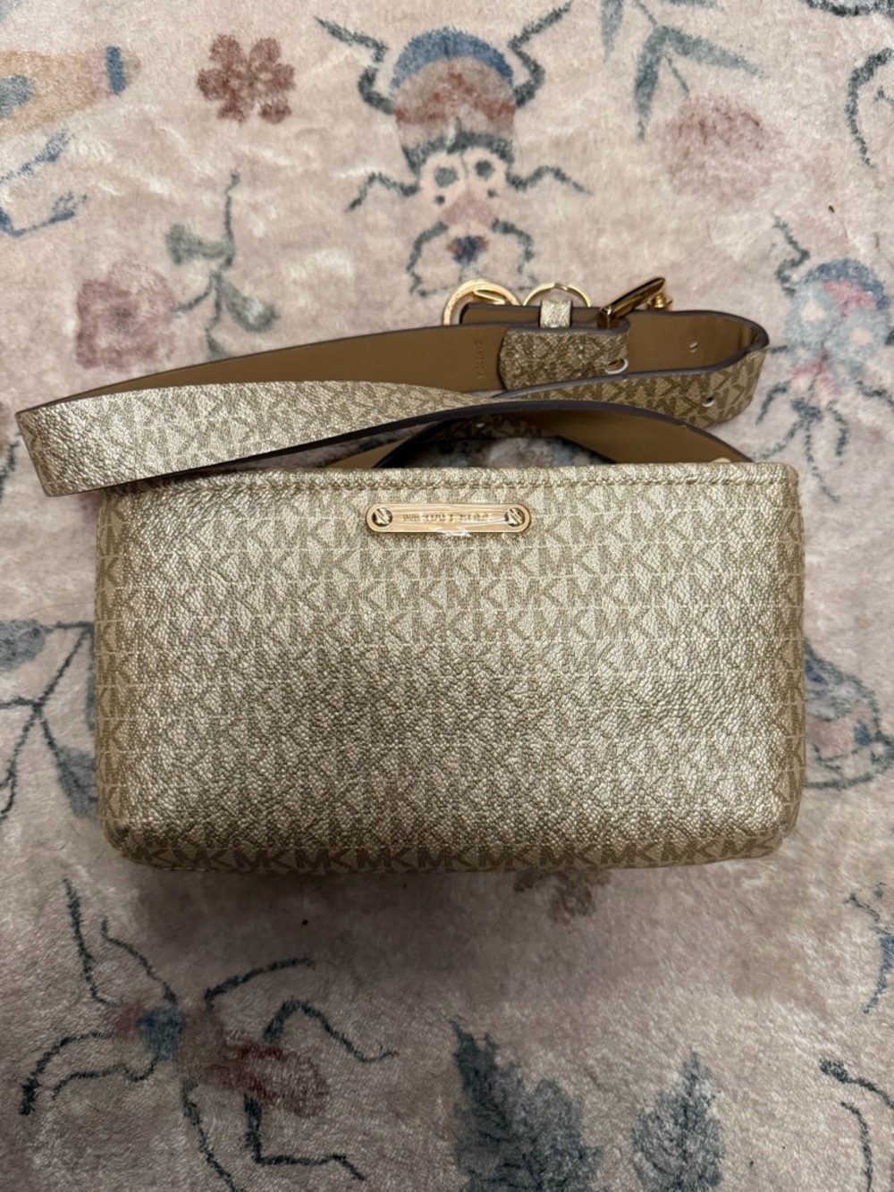 Michael Kors Gold Adjustable Belt Bag